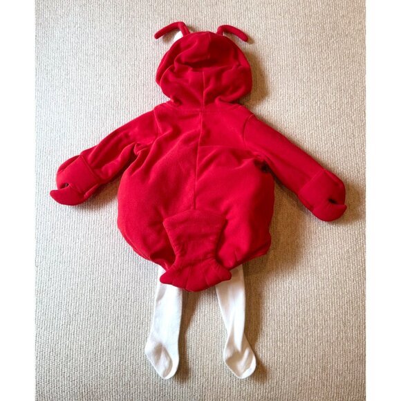 Carters Baby Halloween Costume Little Lobster 6-9 Month Fleece Plush w Tights - Picture 3 of 4